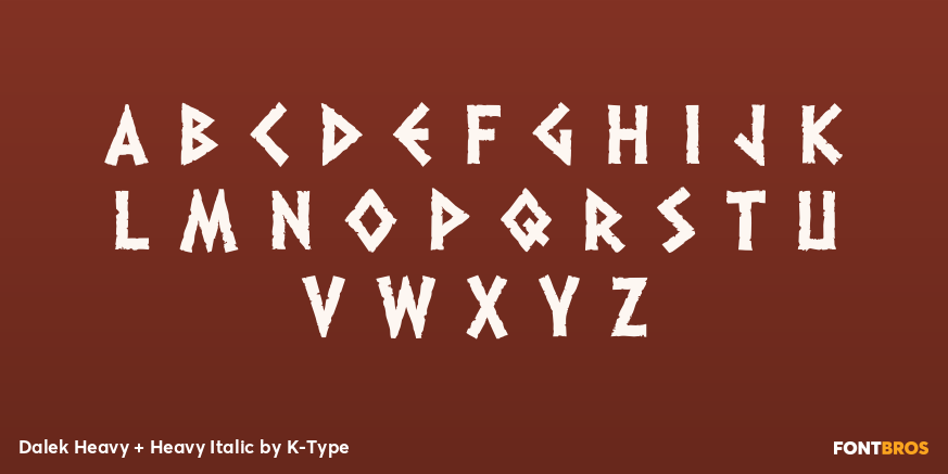 Dalek Heavy + Heavy Italic Font Poster #1