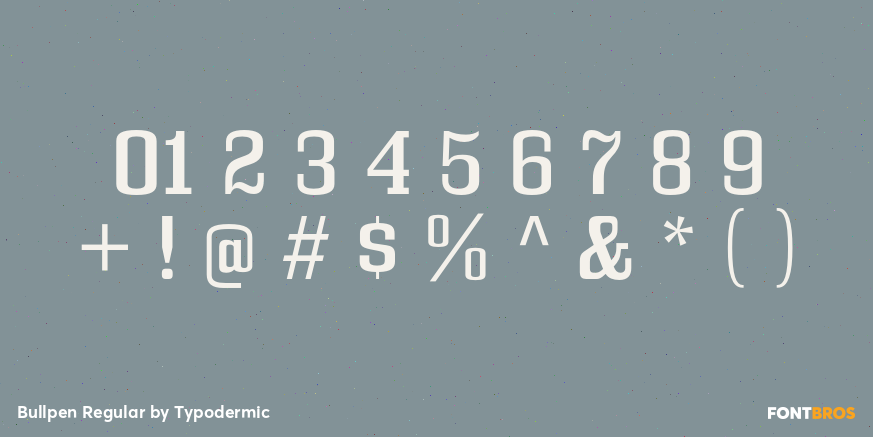 Bullpen Regular Font Poster #4