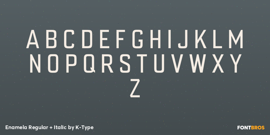Enamela Regular + Italic Font Poster #2