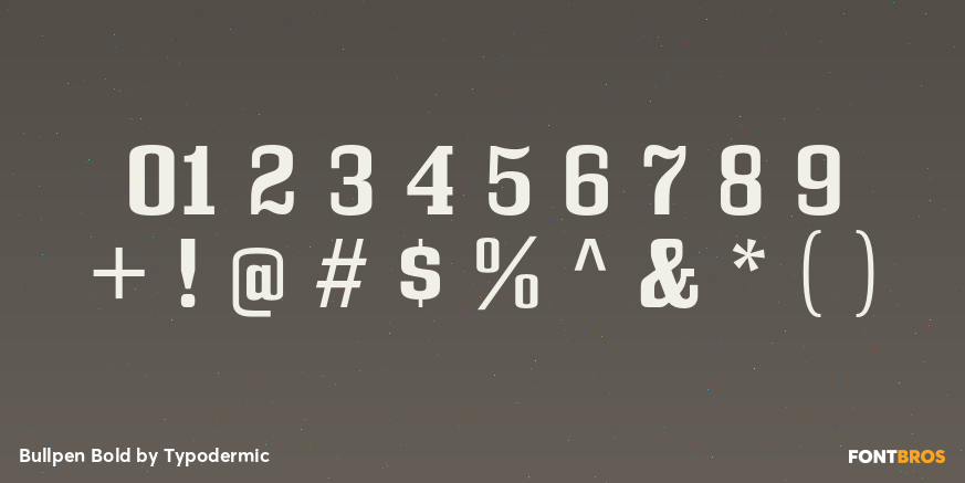 Bullpen Bold Font Poster #4