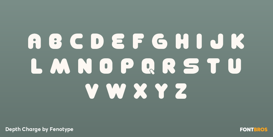 Depth Charge Font Poster #2