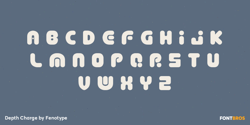 Depth Charge Font Poster #3