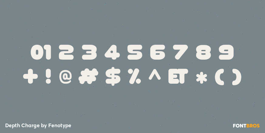 Depth Charge Font Poster #4