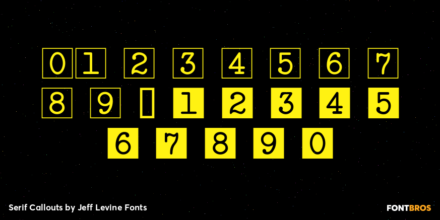 Serif Callouts Font Poster #4