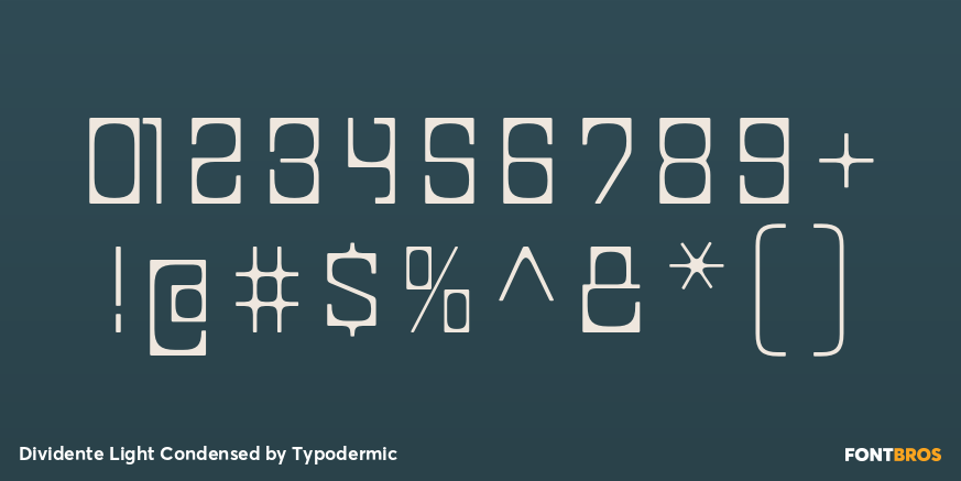 Dividente Light Condensed Font Poster #4