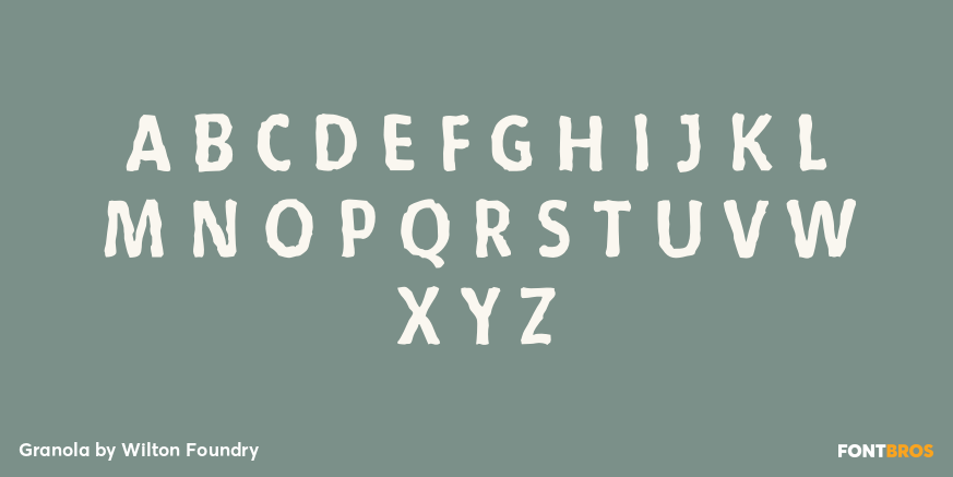 Granola Font Poster #2