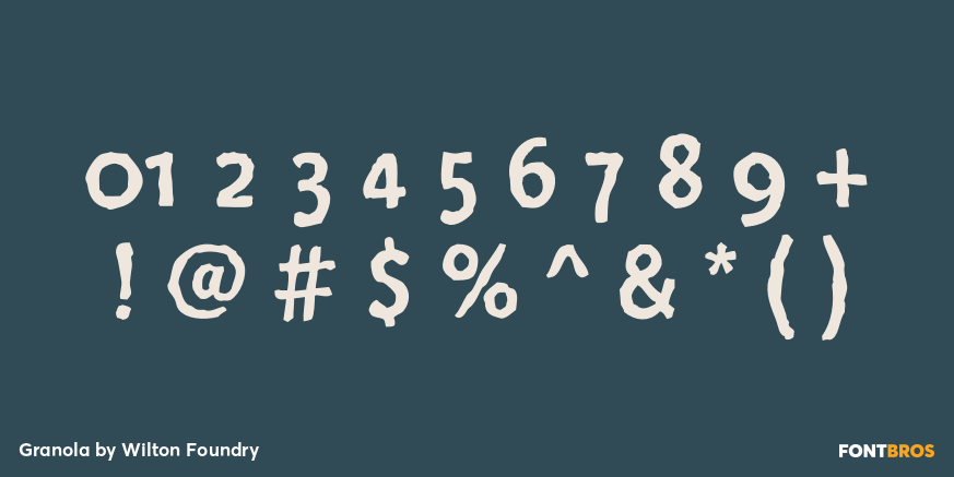 Granola Font Poster #4