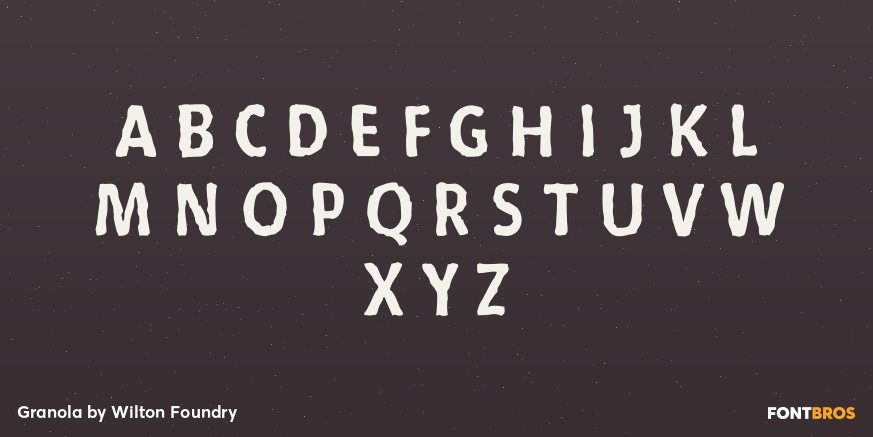 Granola Font Poster #2