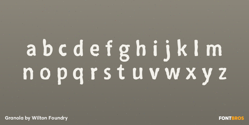 Granola Font Poster #3