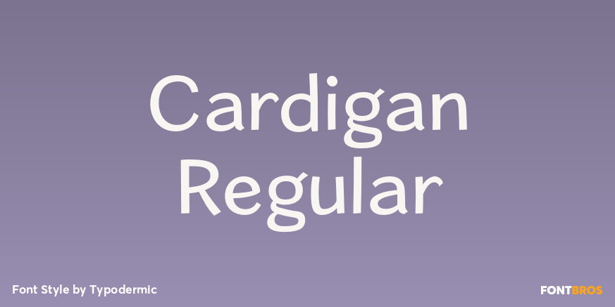 Cardigan Regular Font Poster #1