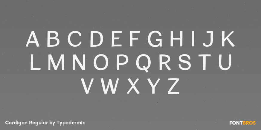 Cardigan Regular Font Poster #2