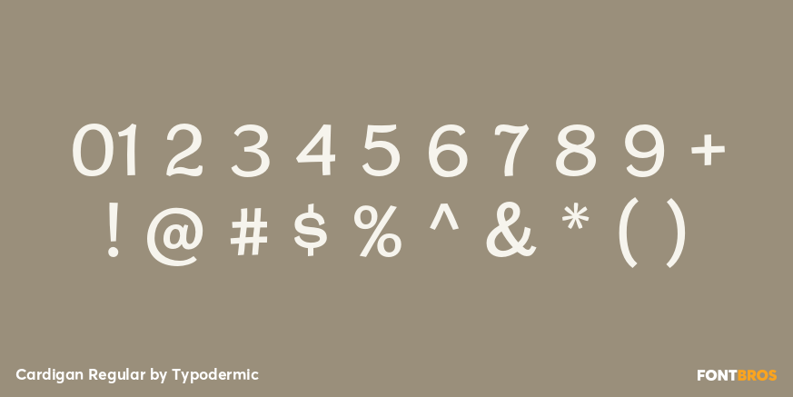 Cardigan Regular Font Poster #4