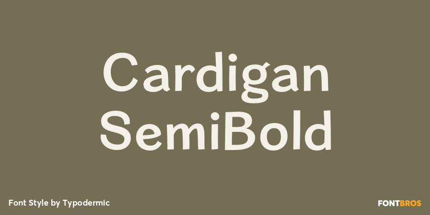 Cardigan SemiBold Font Poster #1