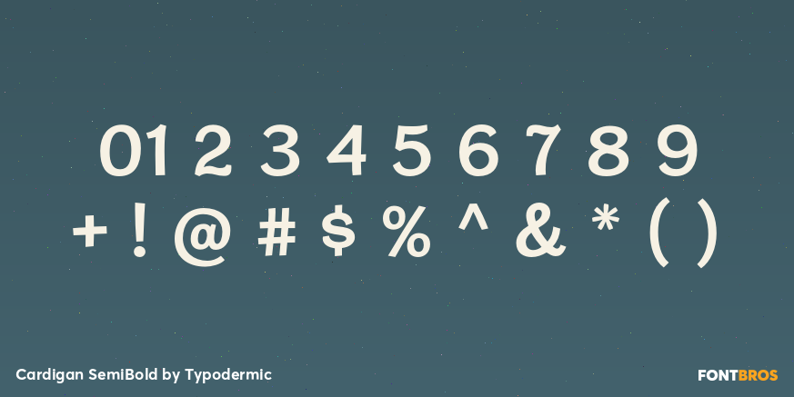 Cardigan SemiBold Font Poster #4