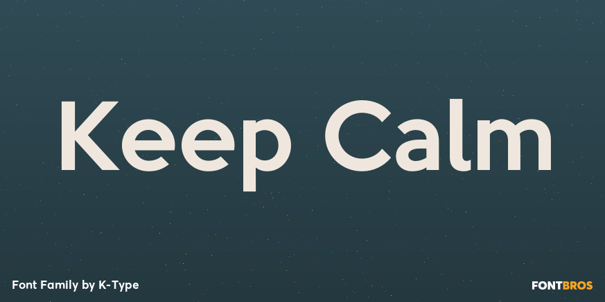 Keep Calm Font Poster #1