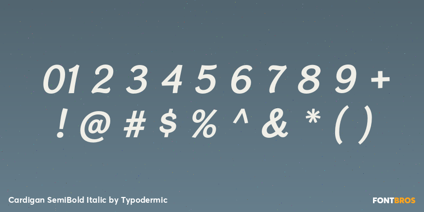 Cardigan SemiBold Italic Font Poster #4