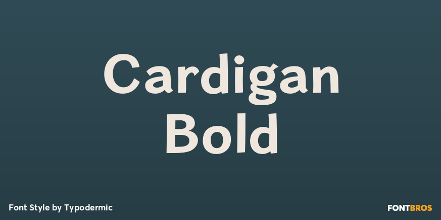 Cardigan Bold Font Poster #1