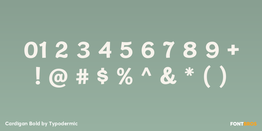 Cardigan Bold Font Poster #4