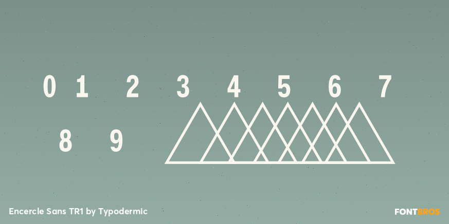 Encercle Sans TR1 Font Poster #1