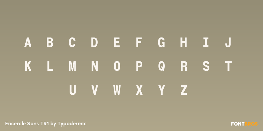 Encercle Sans TR1 Font Poster #2
