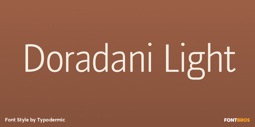 Doradani Light Font Poster #1