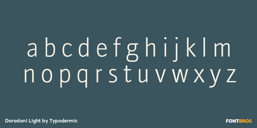 Doradani Light Font Poster #3