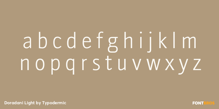 Doradani Light Font Poster #1