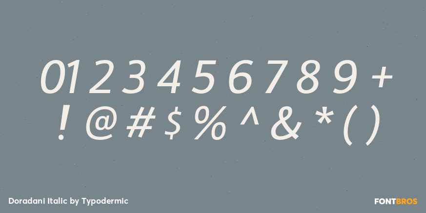 Doradani Italic Font Poster #4