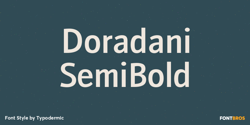 Doradani SemiBold Font Poster #1