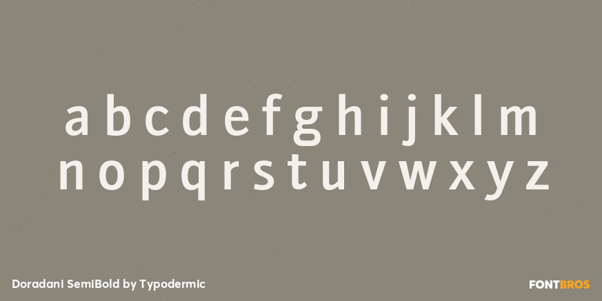 Doradani SemiBold Font Poster #3