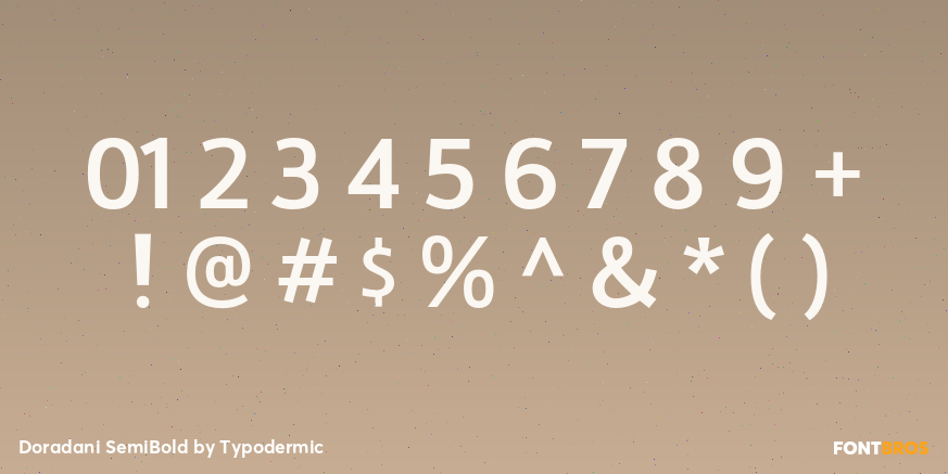 Doradani SemiBold Font Poster #4