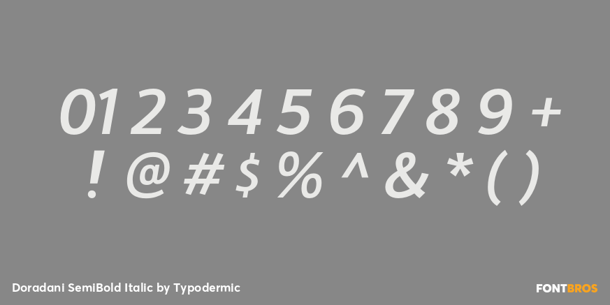 Doradani SemiBold Italic Font Poster #4