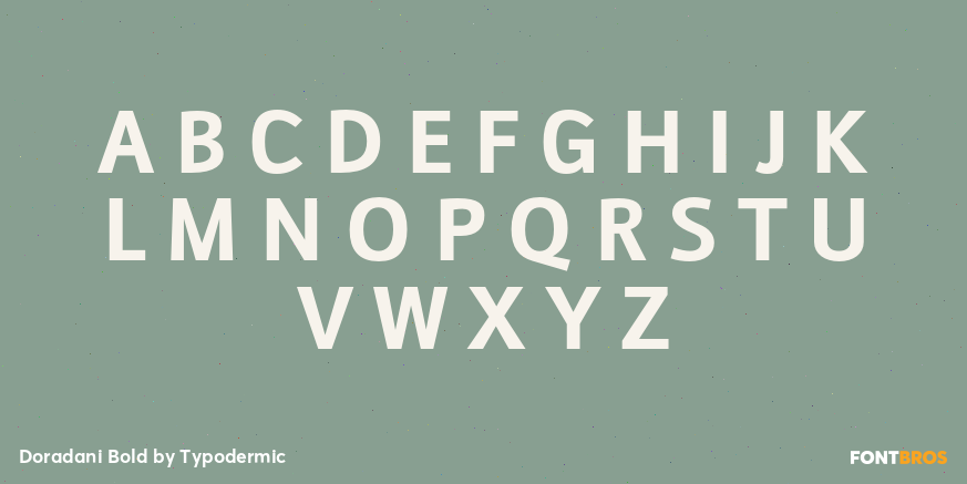 Doradani Bold Font Poster #2