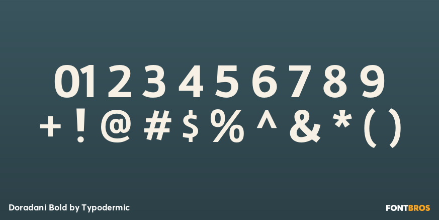 Doradani Bold Font Poster #4