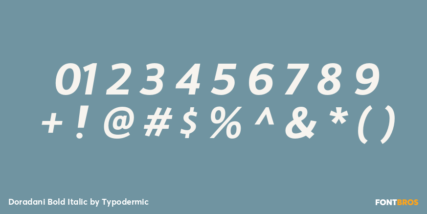 Doradani Bold Italic Font Poster #1