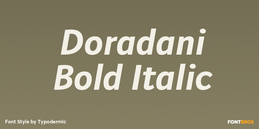 Doradani Bold Italic Font Poster #1