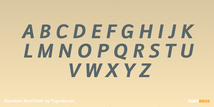 Doradani Bold Italic Font Poster #2