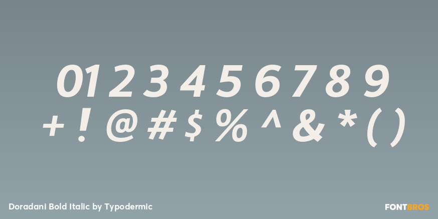 Doradani Bold Italic Font Poster #4