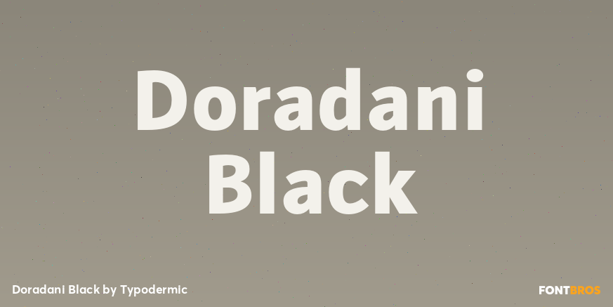 Doradani Black Font Poster #1