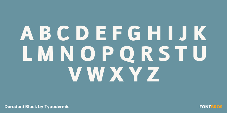 Doradani Black Font Poster #2