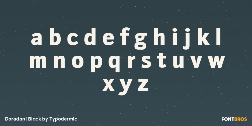 Doradani Black Font Poster #3