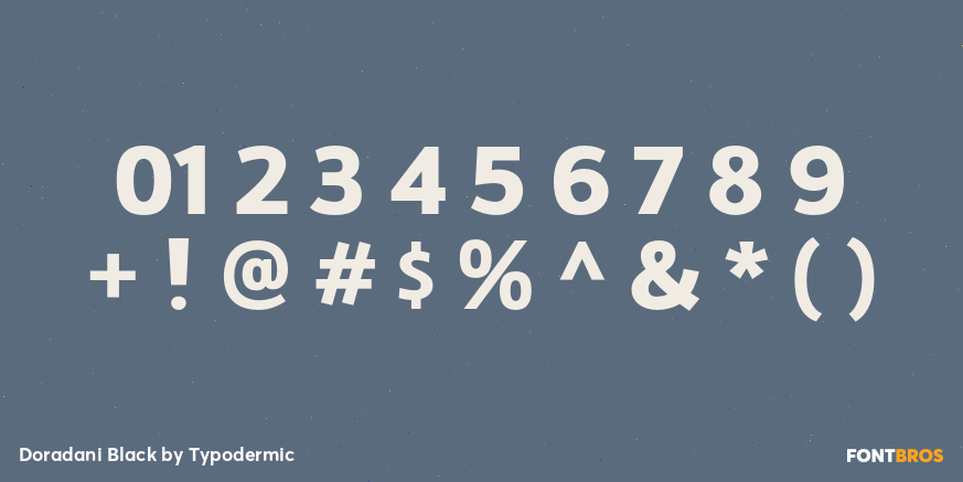 Doradani Black Font Poster #4