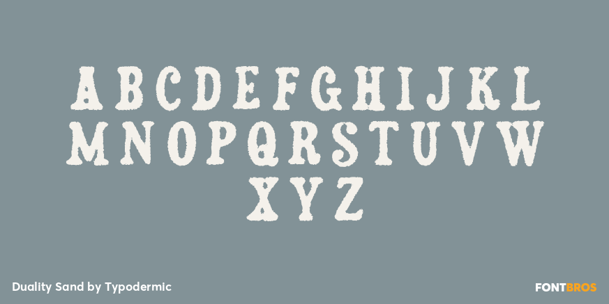Duality Sand Font Poster #2