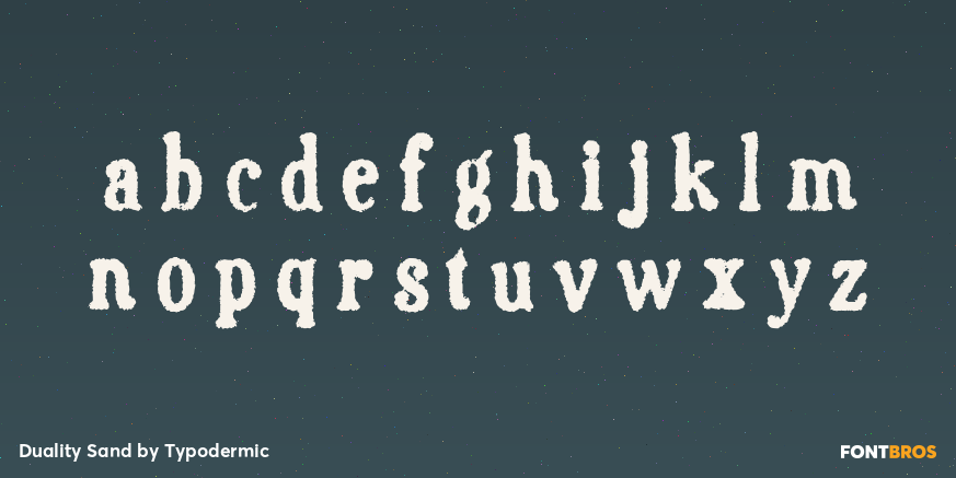 Duality Sand Font Poster #3