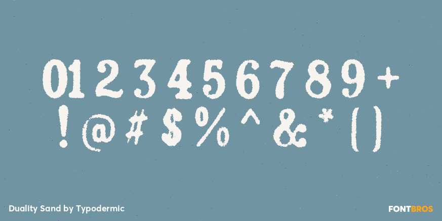 Duality Sand Font Poster #4