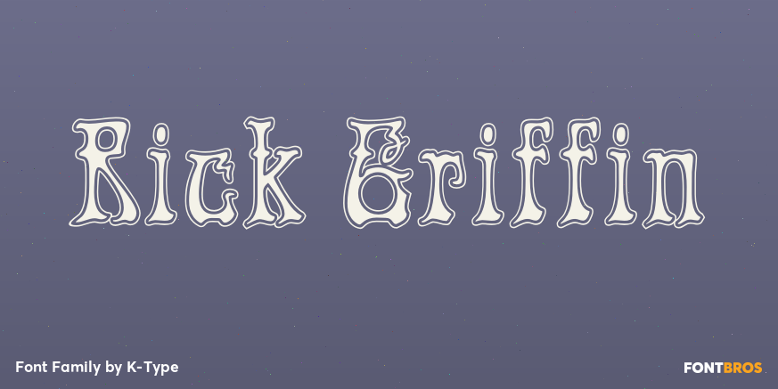 Rick Griffin Font Poster