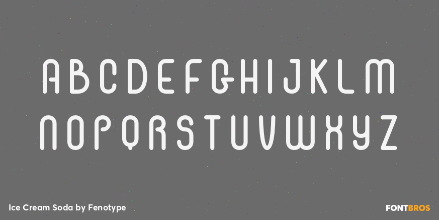 Ice Cream Soda Font Poster #2