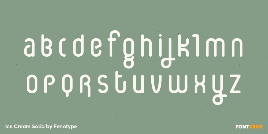 Ice Cream Soda Font Poster #3