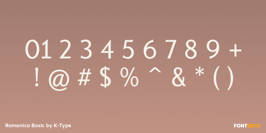 Romanica Basic Font Poster #1