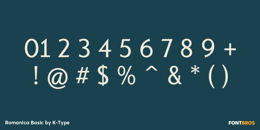 Romanica Basic Font Poster #4